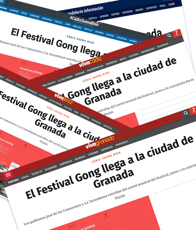 Eco de la prensa andaluzas del Fetival Gong de Granada