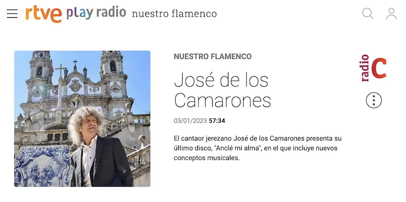 Entrevista de RTVE Nuestro flamenco a José de los Camarones