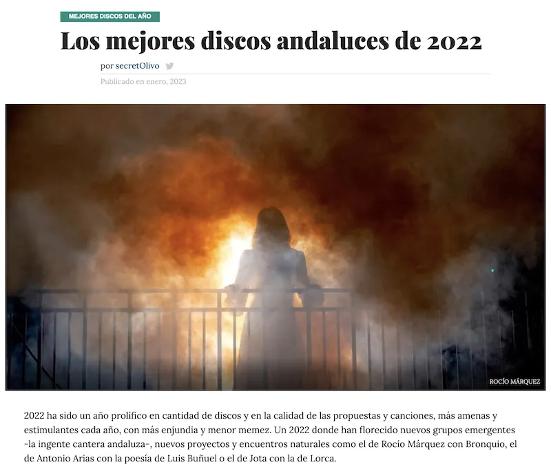 SecretOlivo Los mejores discos andaluces del año 2022