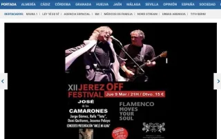 Jerez Off Festival José de los Camarones protagonista